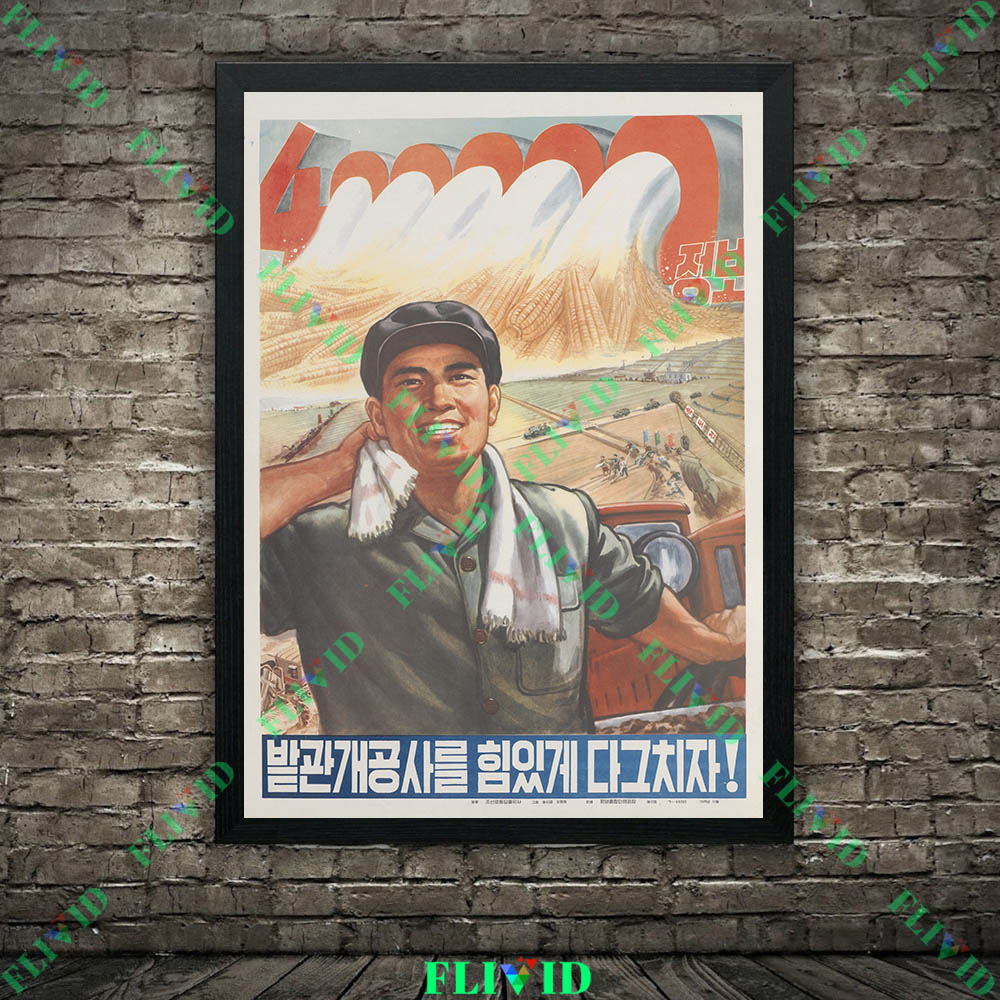 Retro Farm & Fishing Worker Wa - đánh giá và giá Agriculture Farming Poster